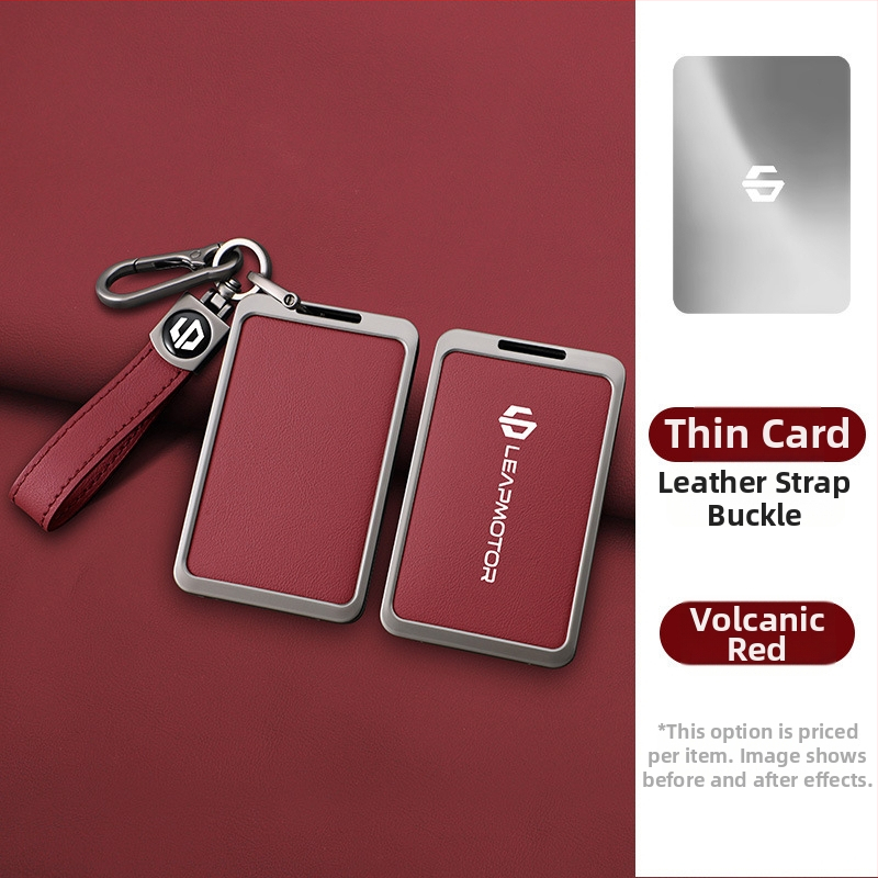 Oklop za ključnu karticu Leapmotor C10 2024 – NFC, koža krave, metalna kopča, poslovni stil, prilagodljivo
