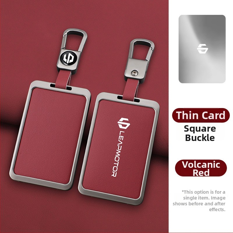 Oklop za ključnu karticu Leapmotor C10 2024 – NFC, koža krave, metalna kopča, poslovni stil, prilagodljivo