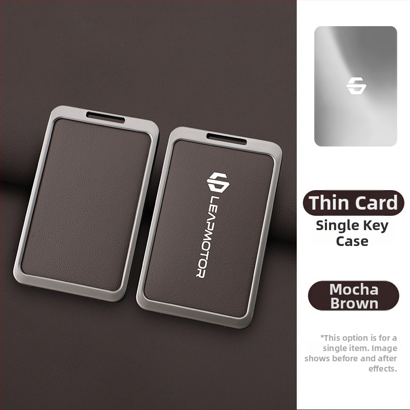 Oklop za ključnu karticu Leapmotor C10 2024 – NFC, koža krave, metalna kopča, poslovni stil, prilagodljivo