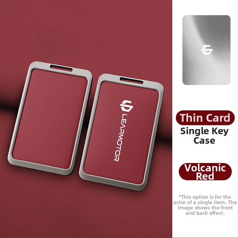 Oklop za ključnu karticu Leapmotor C10 2024 – NFC, koža krave, metalna kopča, poslovni stil, prilagodljivo