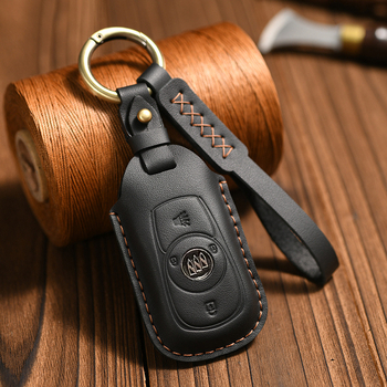 Husă din piele pentru cheia Buick – piele de vită, stil business, personalizare disponibilă