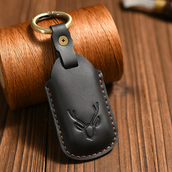 Husă din piele pentru cheia Buick – piele de vită, stil business, personalizare disponibilă