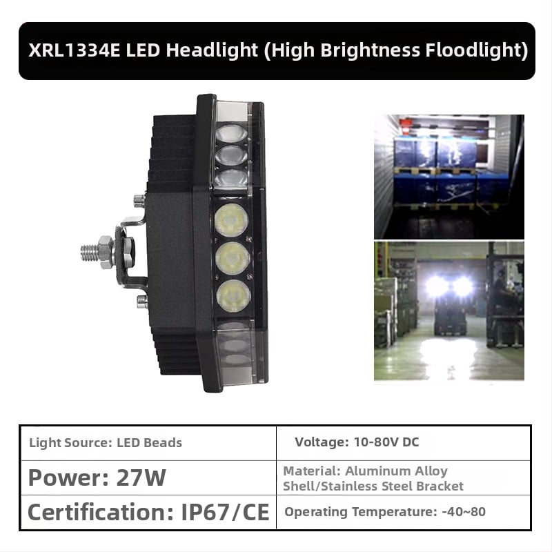 XRLL LED Φως εργασίας 60W για ανυψωτικά οχήματα, οχήματα εκτός δρόμου και εκσκαφείς (DC 10-80V, -40°C έως 80°C, 50.000 ώρες)