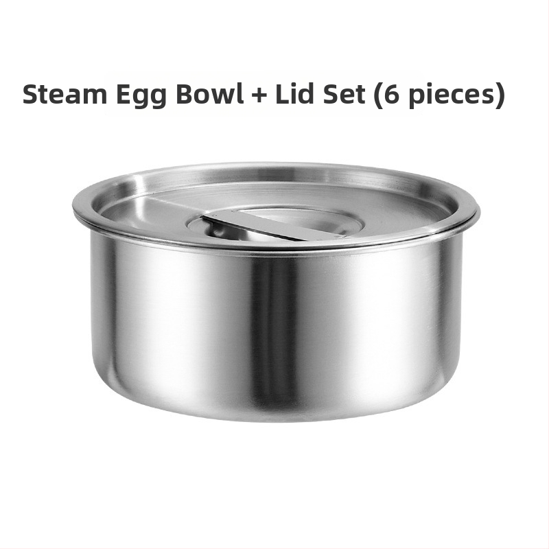 Μπολ ατμού για αυγά από ανοξείδωτο ατσάλι – στρογγυλό, μοντέρνο στυλ απλότητας, μη κατάλληλο για φούρνο μικροκυμάτων (Υλικό: ανοξείδωτο ατσάλι; Σχήμα: κυκλικό; Στυλ: μοντέρνα απλότητα; Φούρνος μικροκυμάτων: Όχι)