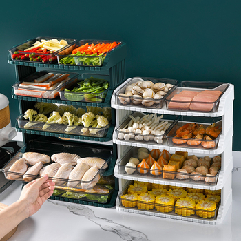 Farfurie plastic pentru garnituri – platou de depozitare cu mai multe straturi, formă pătrată, stil modern minimalist, pentru hot pot și mese