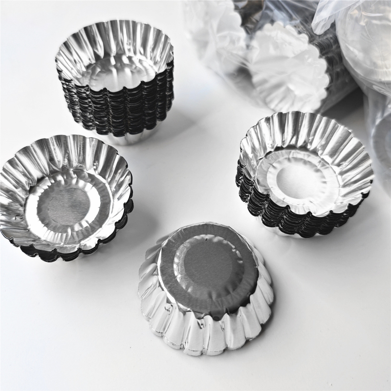 Κυκλική φόρμα από αλουμινόφυλλο, μιας χρήσης, για πουτίγκα και ψήσιμο γλυκών