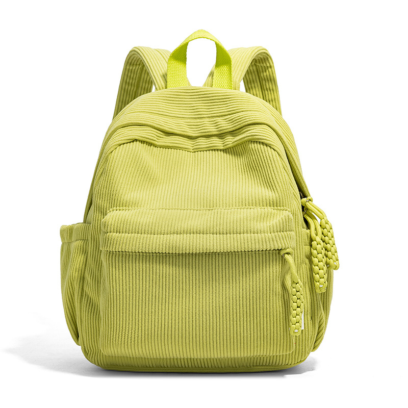 Corduroy αστικό σακίδιο με φερμουάρ, επένδυση από πολυεστέρα και θήκες για ID, φορητό υπολογιστή και κάμερα, τρισδιάστατος εξωτερικός σχεδιασμός για καθημερινή χρήση