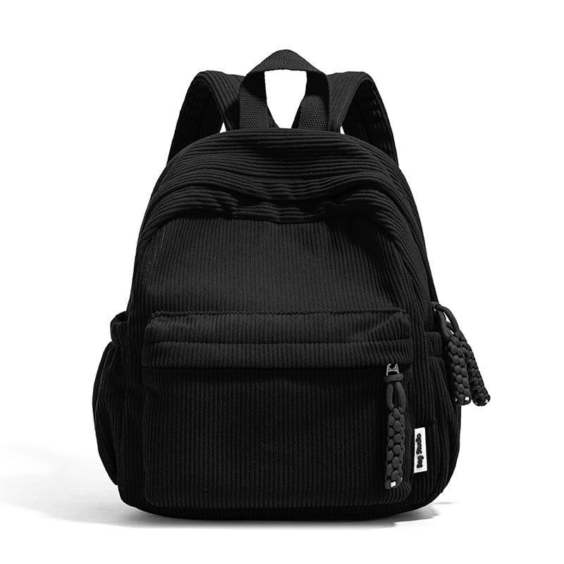 Corduroy αστικό σακίδιο με φερμουάρ, επένδυση από πολυεστέρα και θήκες για ID, φορητό υπολογιστή και κάμερα, τρισδιάστατος εξωτερικός σχεδιασμός για καθημερινή χρήση