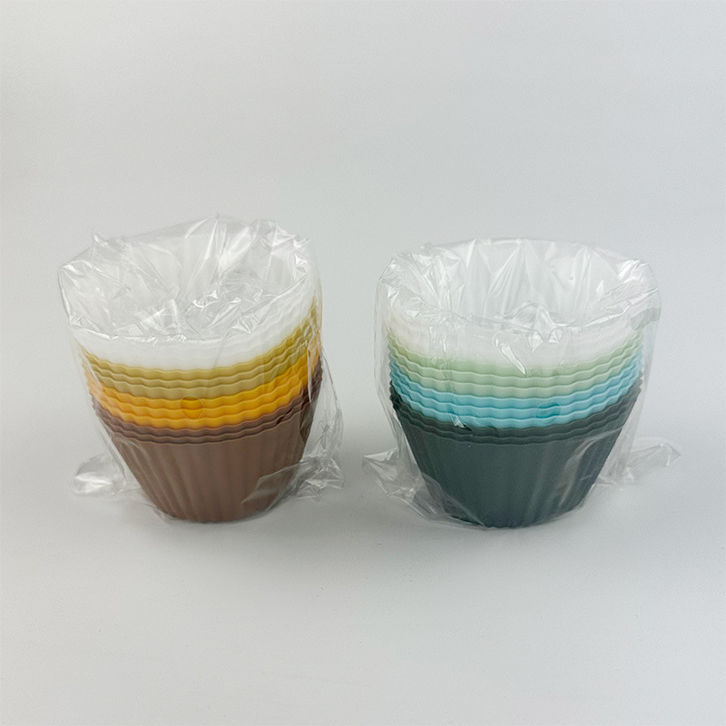 Φορμές σιλικόνης για μαφίν, σετ 24 τεμάχια, ακανόνιστο σχήμα, για ψήσιμο κέικ