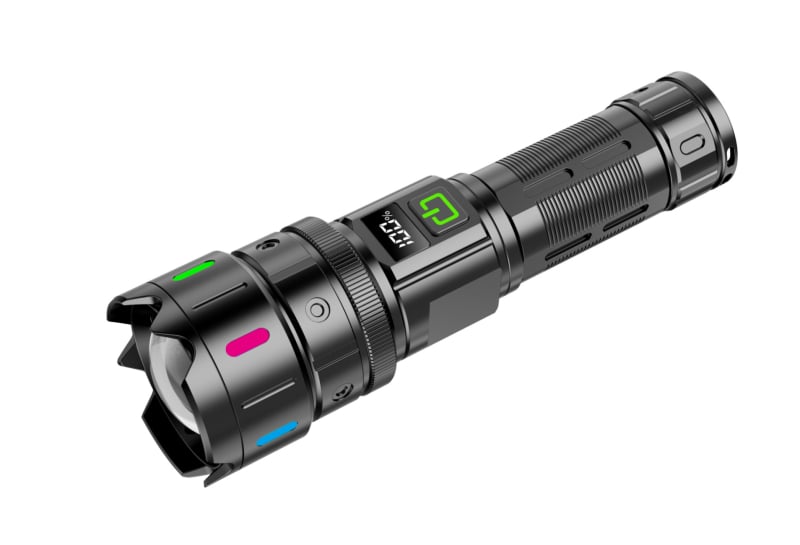 Χειροκίνητος φακός για εξωτερική χρήση, μοντέλο W5239, σειρά W5239, μπαταρία 18650, περίβλημα από κράμα αλουμινίου