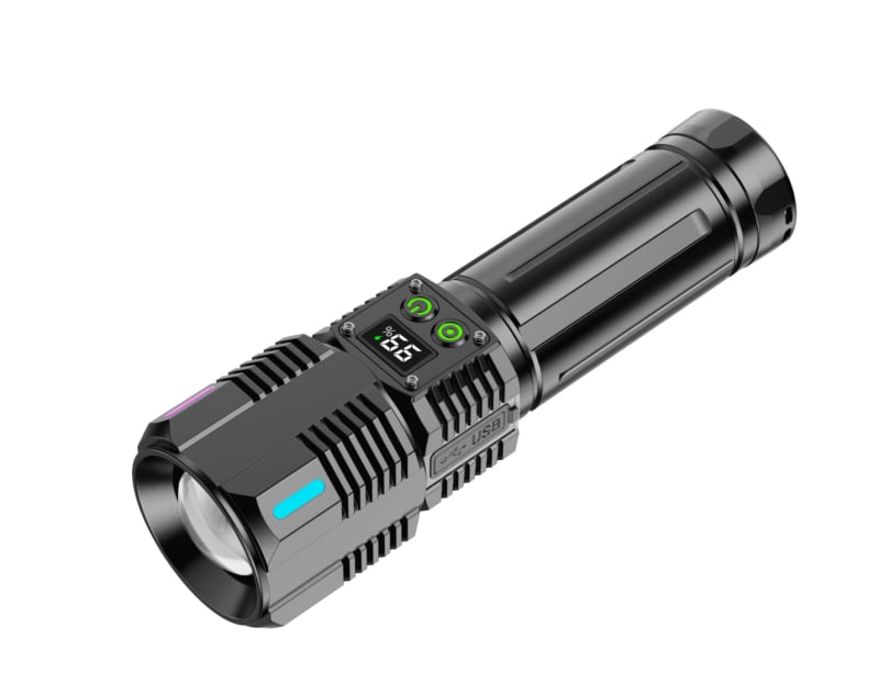 Χειροκίνητος φακός για εξωτερική χρήση, μοντέλο W5239, σειρά W5239, μπαταρία 18650, περίβλημα από κράμα αλουμινίου