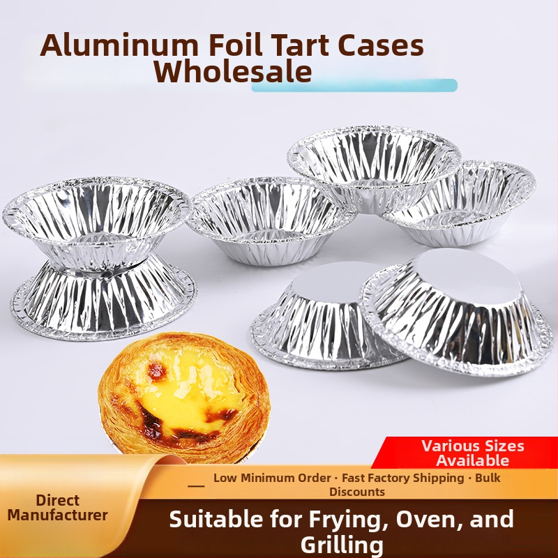 Formă de tartă cu ou din folie de aluminiu, tavă de copt pentru cuptor, utilizare casnică, personalizabilă, model 2025