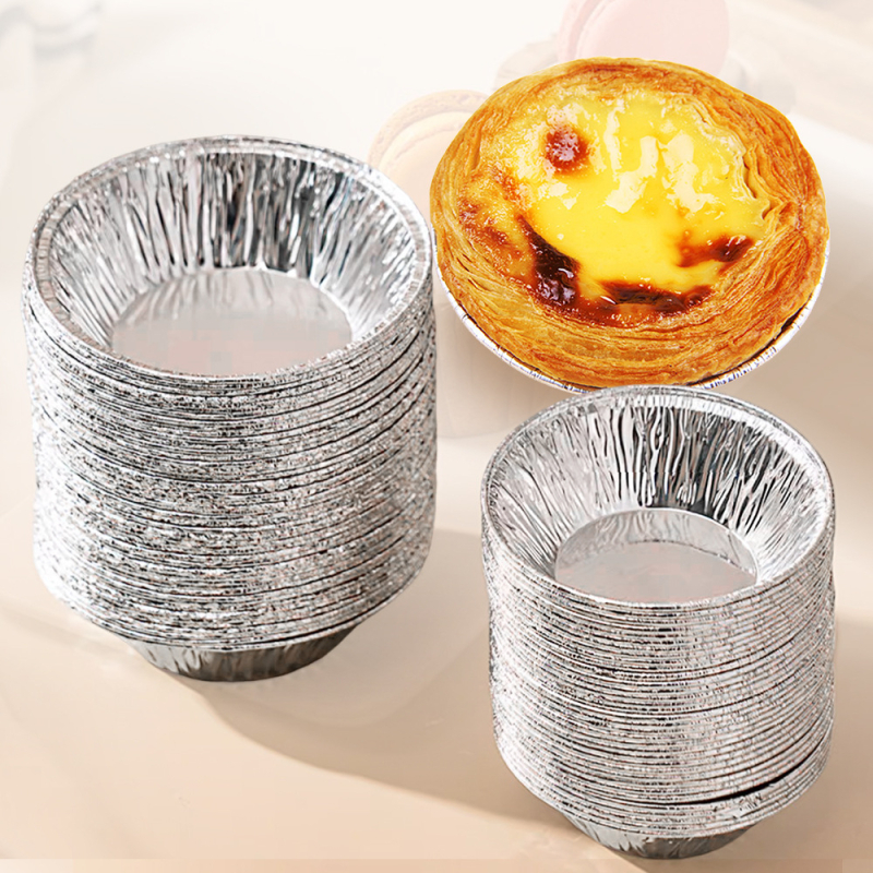 Formă de tartă cu ou din folie de aluminiu, tavă de copt pentru cuptor, utilizare casnică, personalizabilă, model 2025