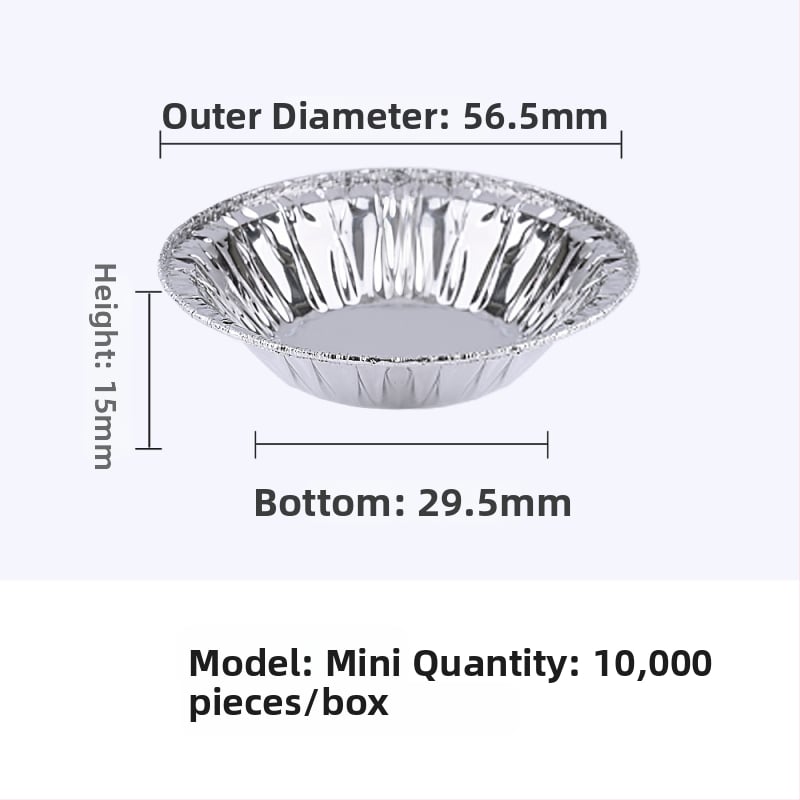 Formă de tartă cu ou din folie de aluminiu, tavă de copt pentru cuptor, utilizare casnică, personalizabilă, model 2025