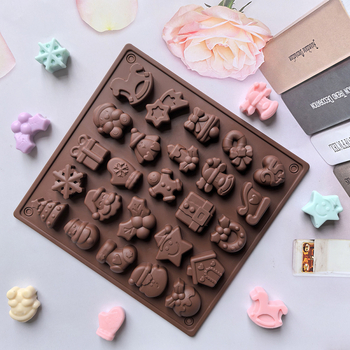 25 rekeszes csokoládé szilikon forma, modell 284 — modern minimalist desszert forma pudinghoz és süteményekhez