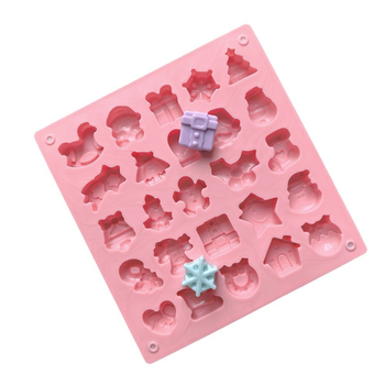 25 rekeszes csokoládé szilikon forma, modell 284 — modern minimalist desszert forma pudinghoz és süteményekhez