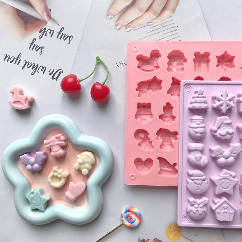 25 rekeszes csokoládé szilikon forma, modell 284 — modern minimalist desszert forma pudinghoz és süteményekhez