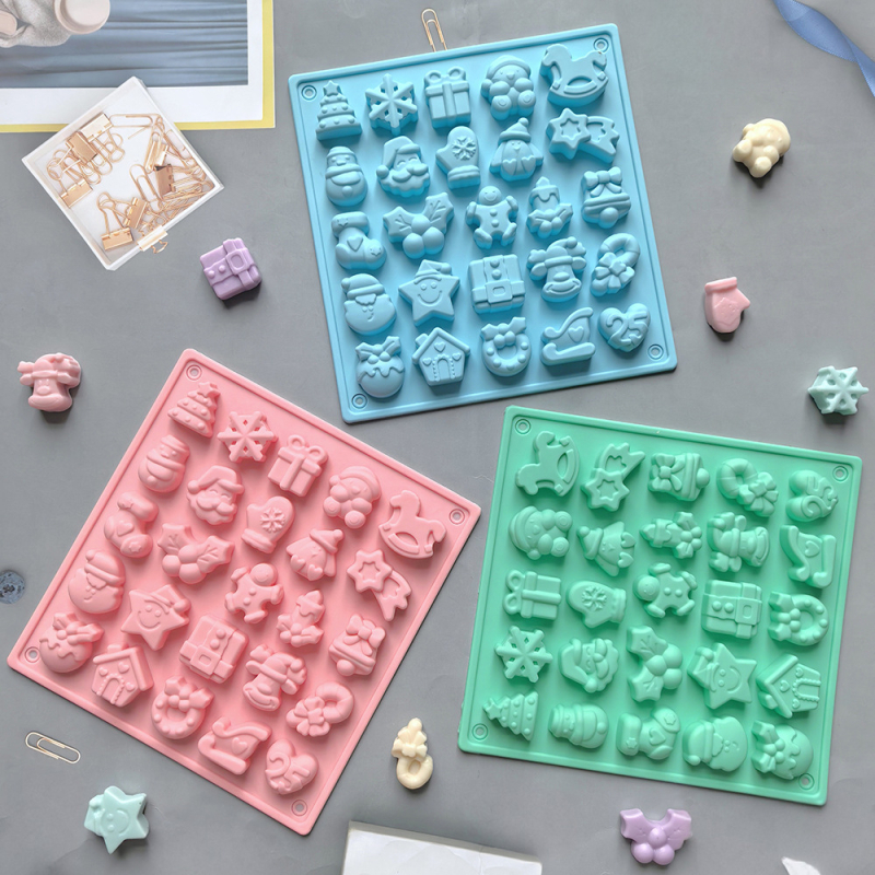 25 rekeszes csokoládé szilikon forma, modell 284 — modern minimalist desszert forma pudinghoz és süteményekhez