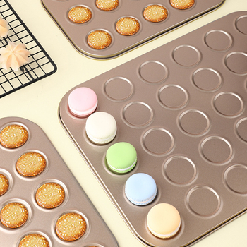 Gu Yi Macarons küpsisvorm – süsinikteras, ümmargune, 30 tk