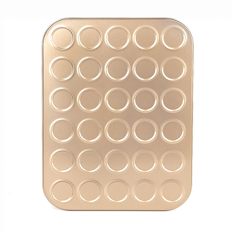 Gu Yi Macarons küpsisvorm – süsinikteras, ümmargune, 30 tk