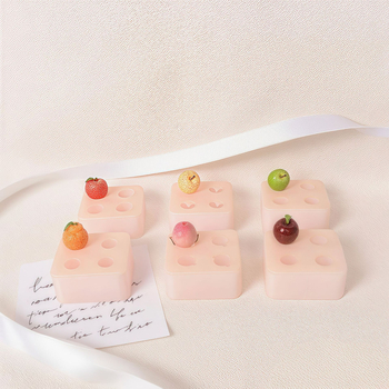 Mini gyümölcs szilikon forma mousse tortához, fondant és csokoládé készítésére – modern minimál stílusú sütőeszköz
