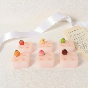 Mini gyümölcs szilikon forma mousse tortához, fondant és csokoládé készítésére – modern minimál stílusú sütőeszköz