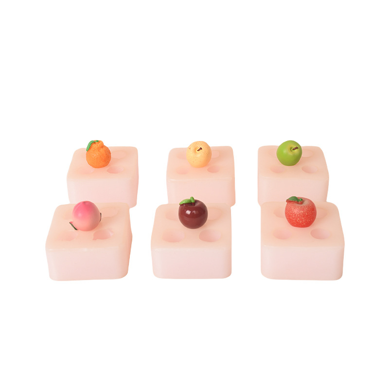 Mini gyümölcs szilikon forma mousse tortához, fondant és csokoládé készítésére – modern minimál stílusú sütőeszköz