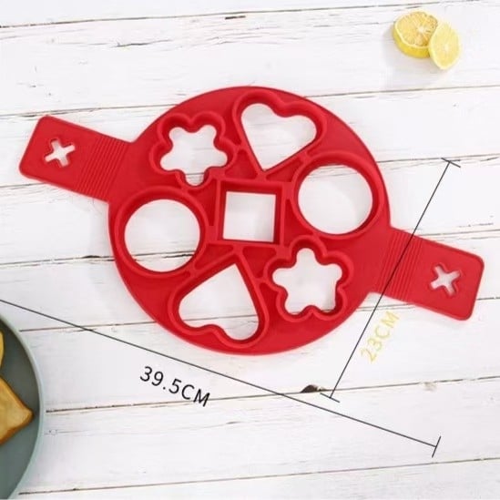 Hetes lyukú szilikon forma omletthez és palacsintához – többfunkciós konyhai DIY sütőforma