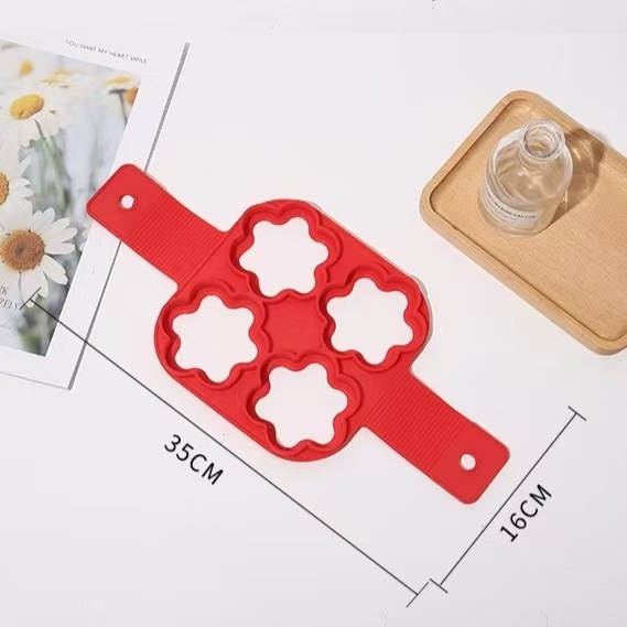 Hetes lyukú szilikon forma omletthez és palacsintához – többfunkciós konyhai DIY sütőforma