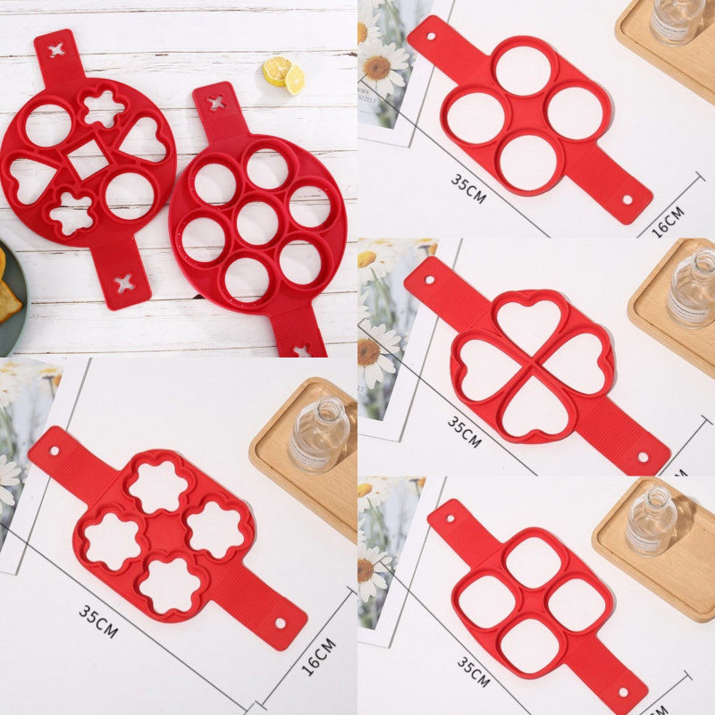 Hetes lyukú szilikon forma omletthez és palacsintához – többfunkciós konyhai DIY sütőforma