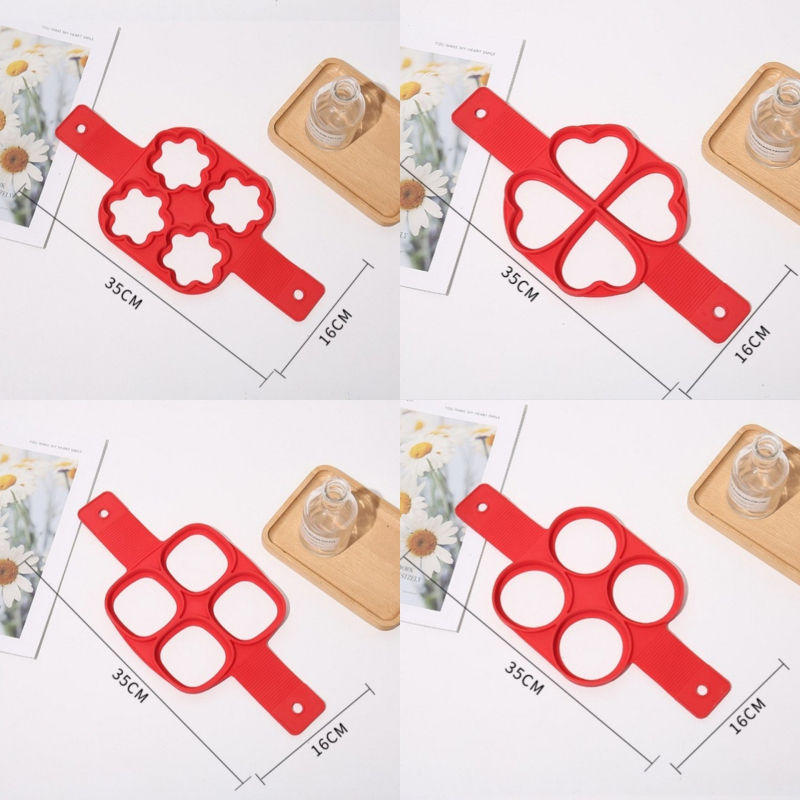 Hetes lyukú szilikon forma omletthez és palacsintához – többfunkciós konyhai DIY sütőforma