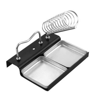 Suport metalic pentru fier de lipit cu gaură Ø33 mm și canelură de 85 mm – Mingmen Welder