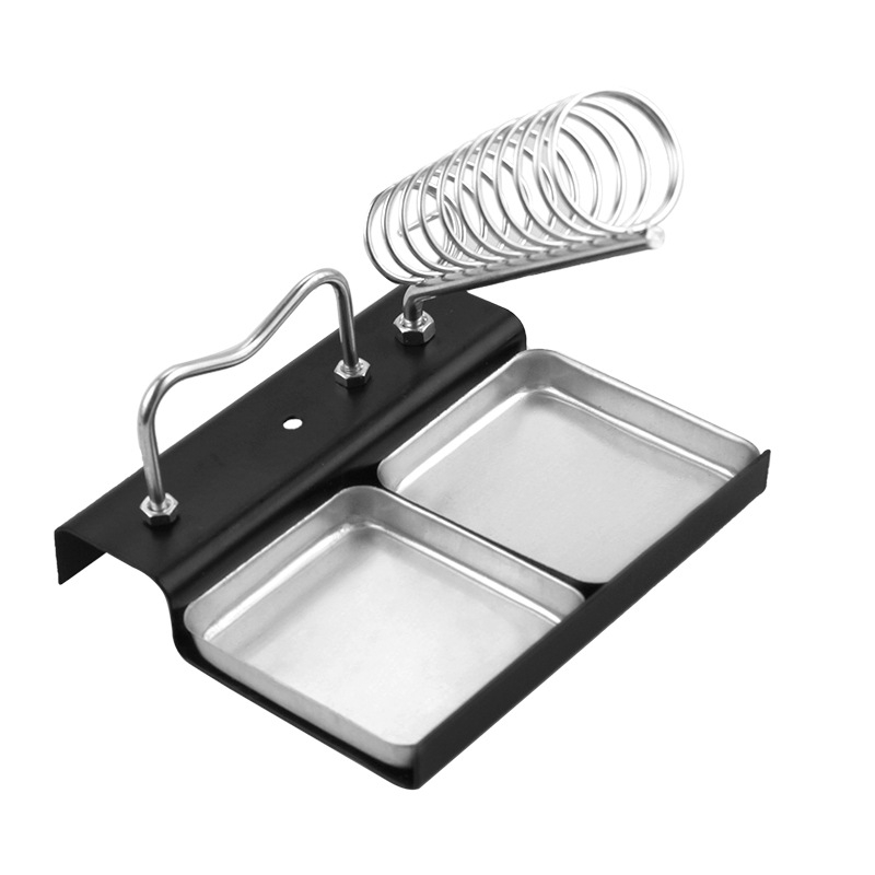 Suport metalic pentru fier de lipit cu gaură Ø33 mm și canelură de 85 mm – Mingmen Welder