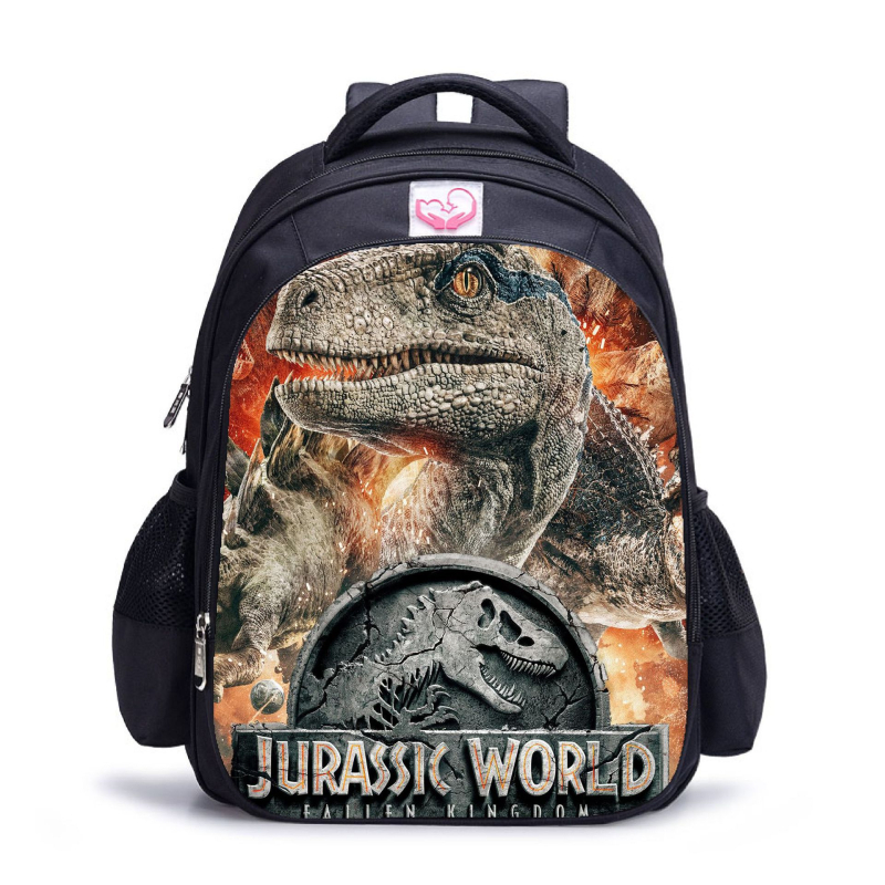 Robby King 3D dinosauri školska torba, otisak životinja, Oxford tkanina, kapacitet 20–35L, džep za laptop