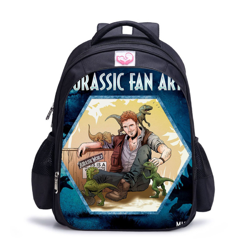 Robby King 3D dinosauri školska torba, otisak životinja, Oxford tkanina, kapacitet 20–35L, džep za laptop