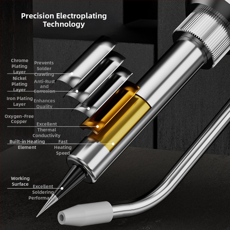 Kézi és automata felfűtéssel rendelkező forrasztópisztoly és készlet, kerámiás elektromos forrasztóvas, 220V, hegesztésre és karbantartásra