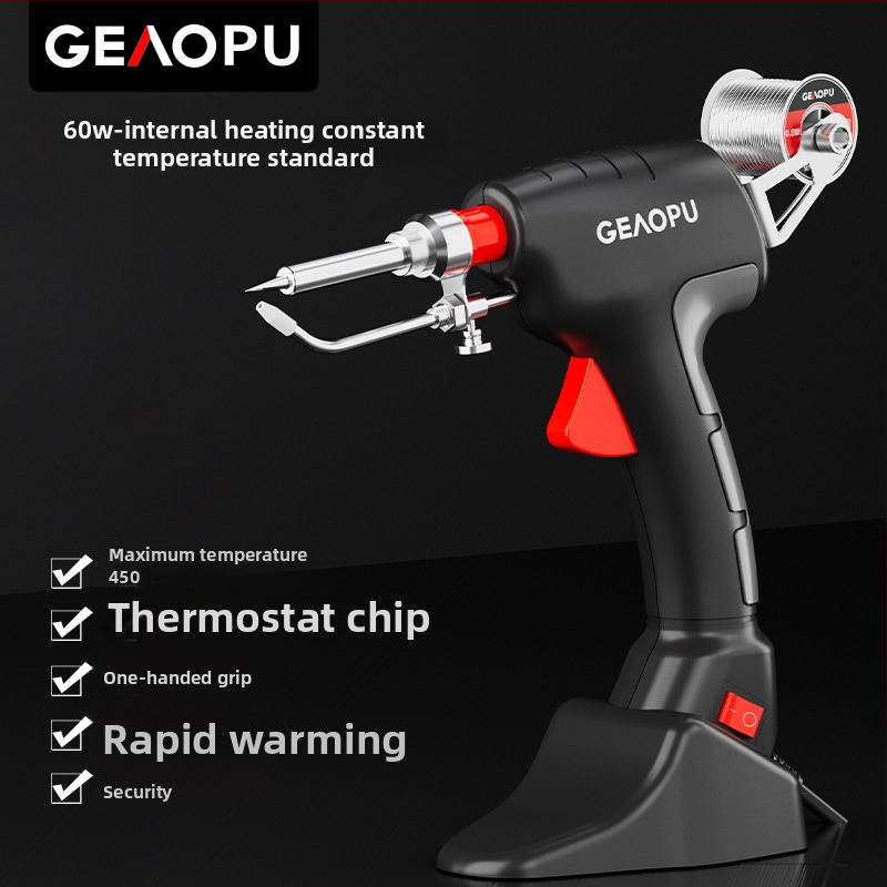 Kézi és automata felfűtéssel rendelkező forrasztópisztoly és készlet, kerámiás elektromos forrasztóvas, 220V, hegesztésre és karbantartásra