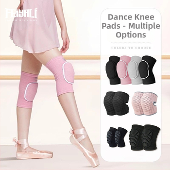Feiyali коленни протектори за танци и фитнес, нейлонова конструкция, защита на коляното, подходящи за танцово движение
