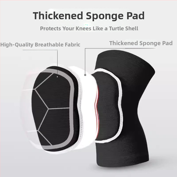 Feiyali коленни протектори за танци и фитнес, нейлонова конструкция, защита на коляното, подходящи за танцово движение