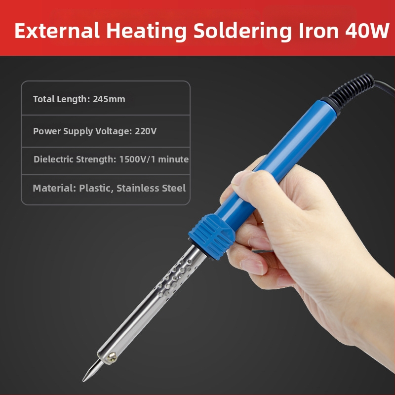 Σετ ηλεκτρικού κολλητήριου με ανταλλάξιμες άκρες, 220V, για ηλεκτρονική συγκόλληση.