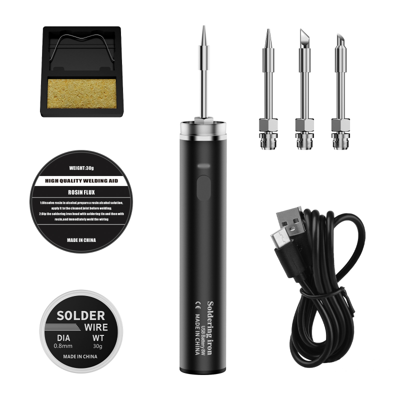 Letme USB Φορητό ηλεκτρικό κολλητήρι – 5V, πλαστική λαβή, συγκόλληση και επισκευές