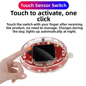 LED πίσω φως με ηλιακή ενέργεια και μαγνητική βάση – παγκόσμια προειδοποίηση κατά πρόσκρουσης για αυτοκίνητο, μοτοσικλέτα, τρόλεϊ και ποδήλατο; ισχύς 3, τάση 3, ρεύμα 0.3