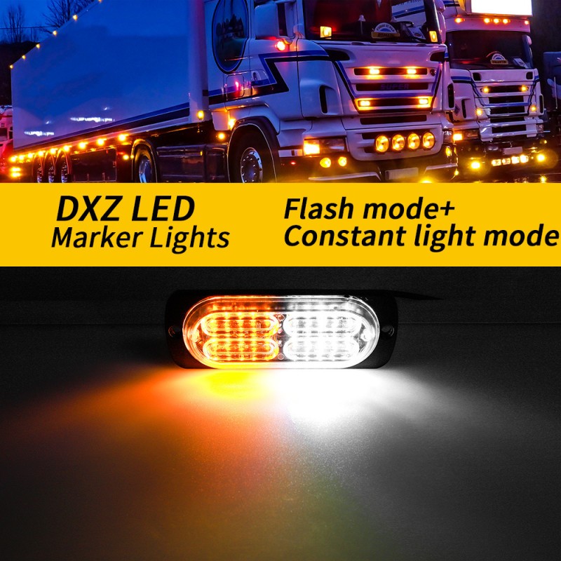 Bočna LED-bljeskalica za kamion – 60W, 12–24V, 500 lm, IP65, aluminijsko kućište