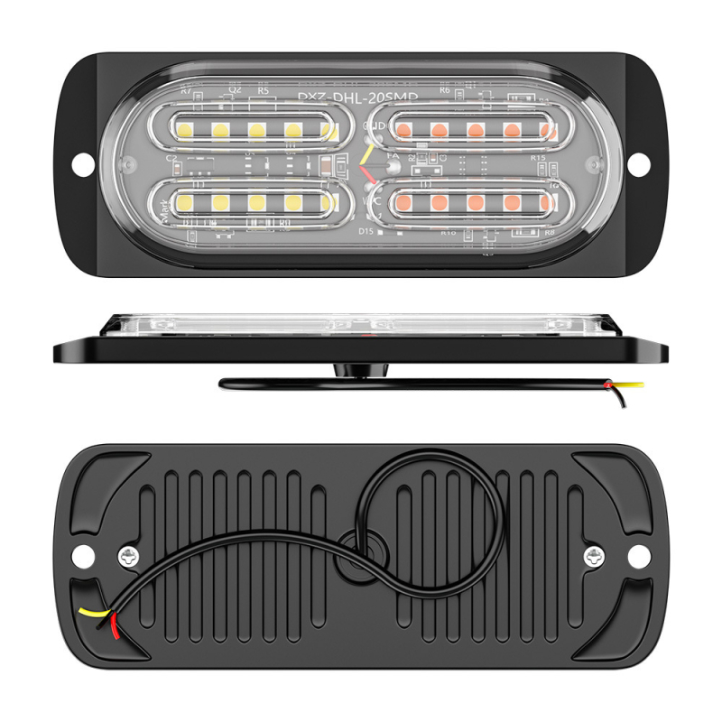Bočna LED-bljeskalica za kamion – 60W, 12–24V, 500 lm, IP65, aluminijsko kućište