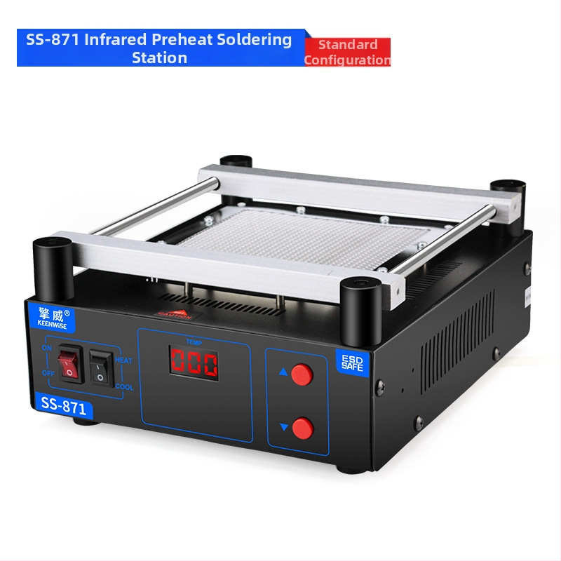 Stație de lipit cu aer cald pentru rework BGA, stație 3-in-1 pentru repararea plăcilor de bază, model SS-872, greutate netă 5, Qingwei