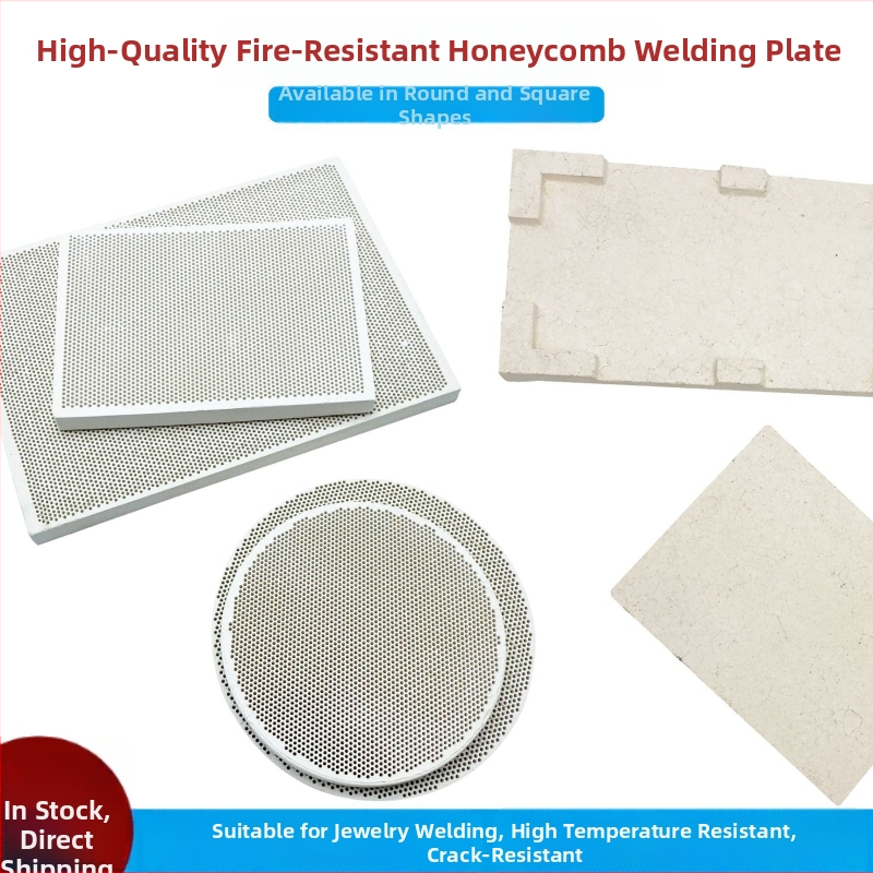 Augstas temperatūras izturīga metināšanas plāksne juvelierizstrādājumiem – kvarca ugunsdrošā ķieģeļu plāksne zelta un sudraba juvelierizstrādājumiem, DIY rīku komplekts