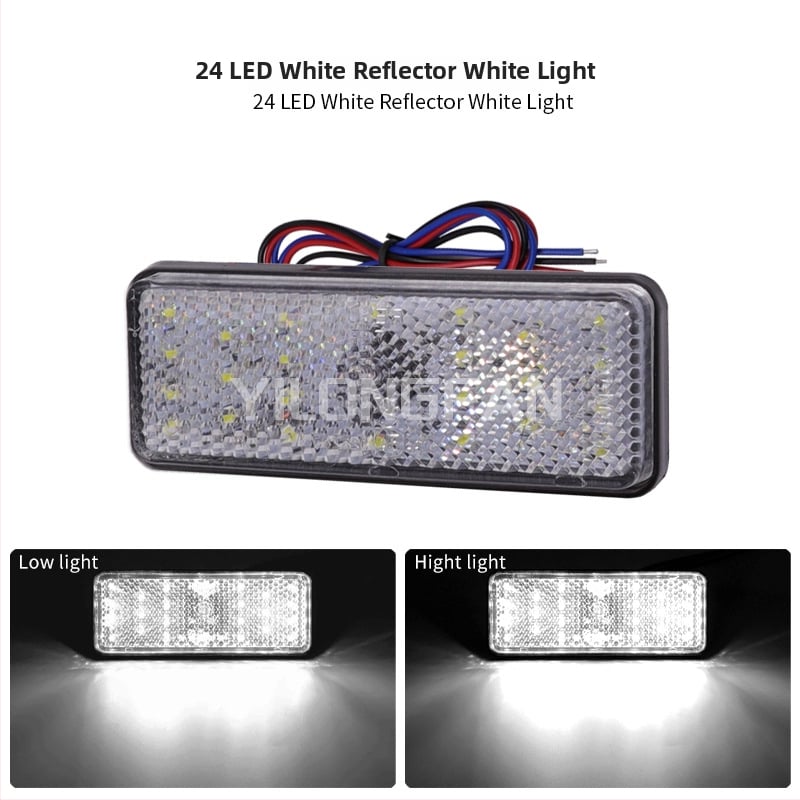 24-LED Οπίσθιο Φως για Ηλεκτρικά Οχήματα και Μοτοσικλέτες — IP66, 12V DC, 40 lm, 2835 LED