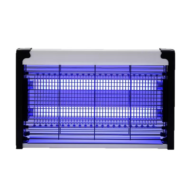 Стенно монтирана UV лампа за убиване на комари със електрошок, алуминиева мрежа, 220V захранване
