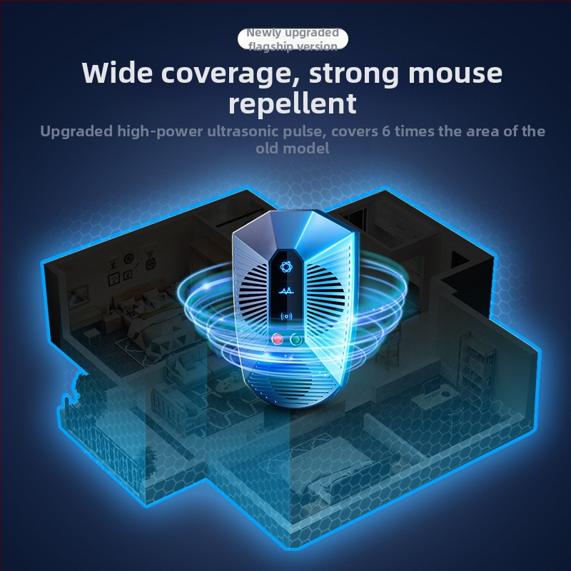 Ultragarso žiurkių atbaidymo įrenginys namų naudojimui, didelio galingumo elektroninis kenkėjų atbaidytuvas, modelis 818ML, 220V