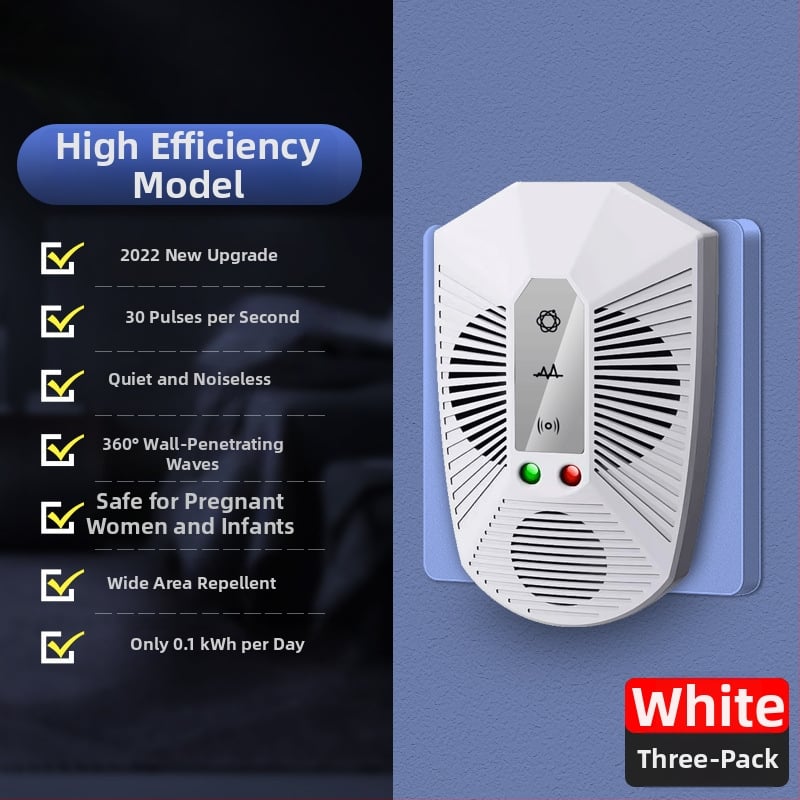 Otthoni ultrahangos patkányriasztó készülék, magas teljesítményű elektronikus kártevőriasztó, modell 818ML, 220V